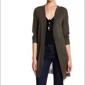 Open Front Lightweight Long Cardigan